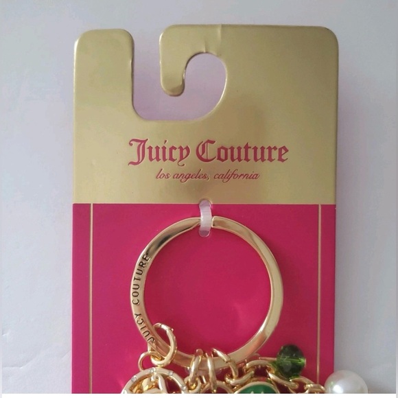 Juicy Couture Gold and Green Clover Key Holder - Picture 5 of 11